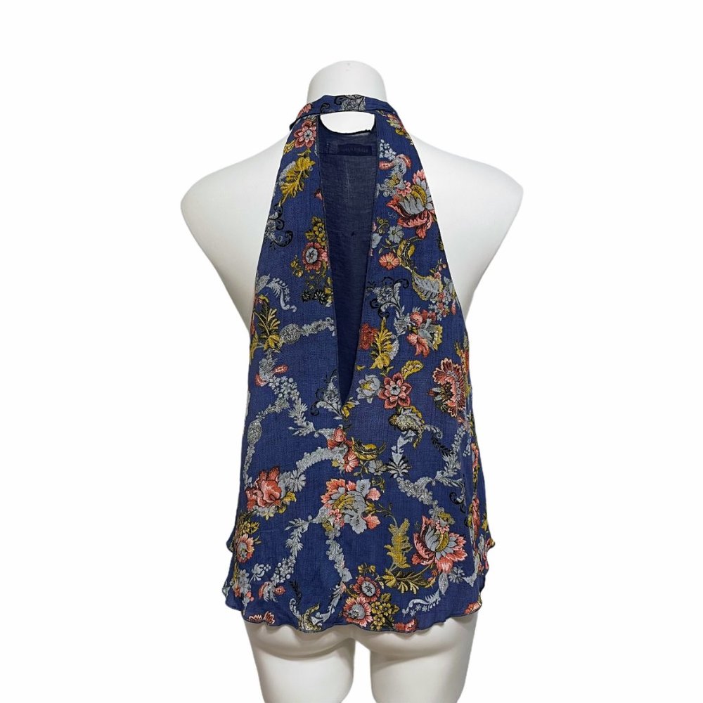 Bishop + Young Medium Cutout Floral Neck tie Tank Top - Picture 6 of 7